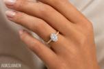 2,00CT DIAMANTRING I 14k GULL MED SERTIFIKAT